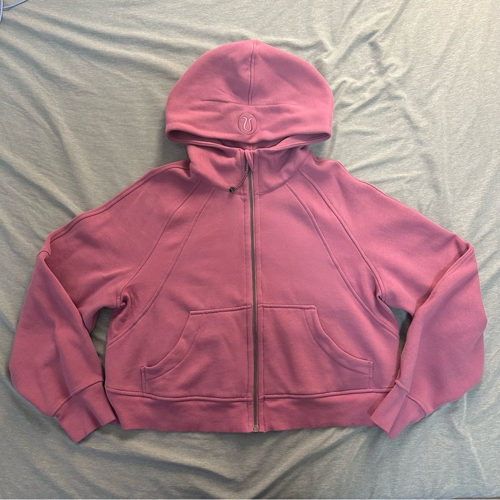 Lululemon Full Zip Cropped Scuba Hoodie Sweater